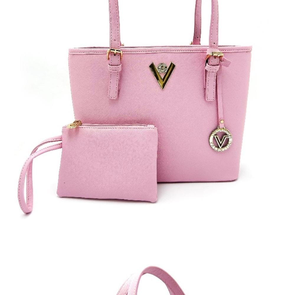 Elegant Pink Handbag Set